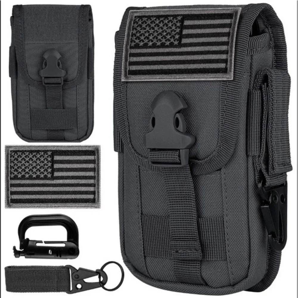 FLAPI Tactical Cell Phone Holster Pouch flag patch